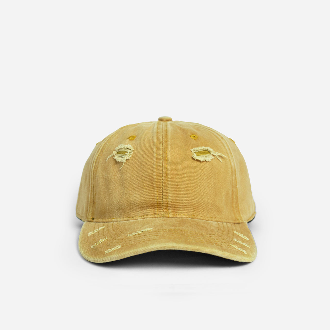 BASEBALL CAP WITH SCRABS . LEMON