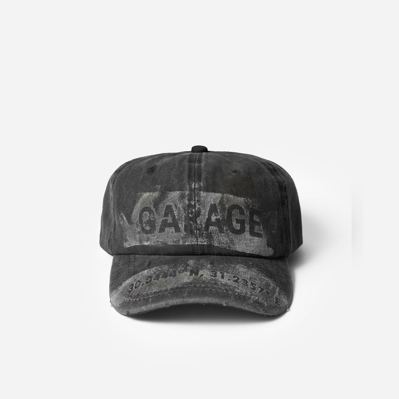 DIRTY BASEBALL CAP . COAL