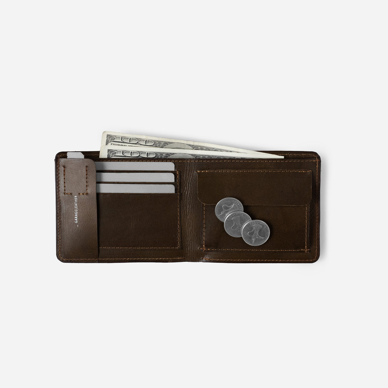 OUTLET - CLASSIC FOLD WALLET . CHOCOLATE