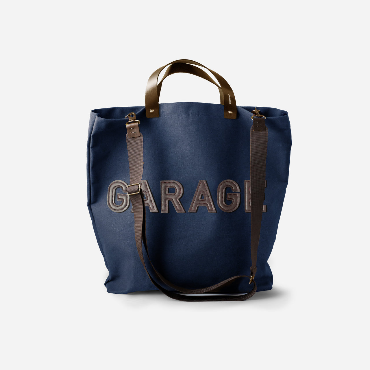 RETRO CANVAS TOTE BAG . BLUE