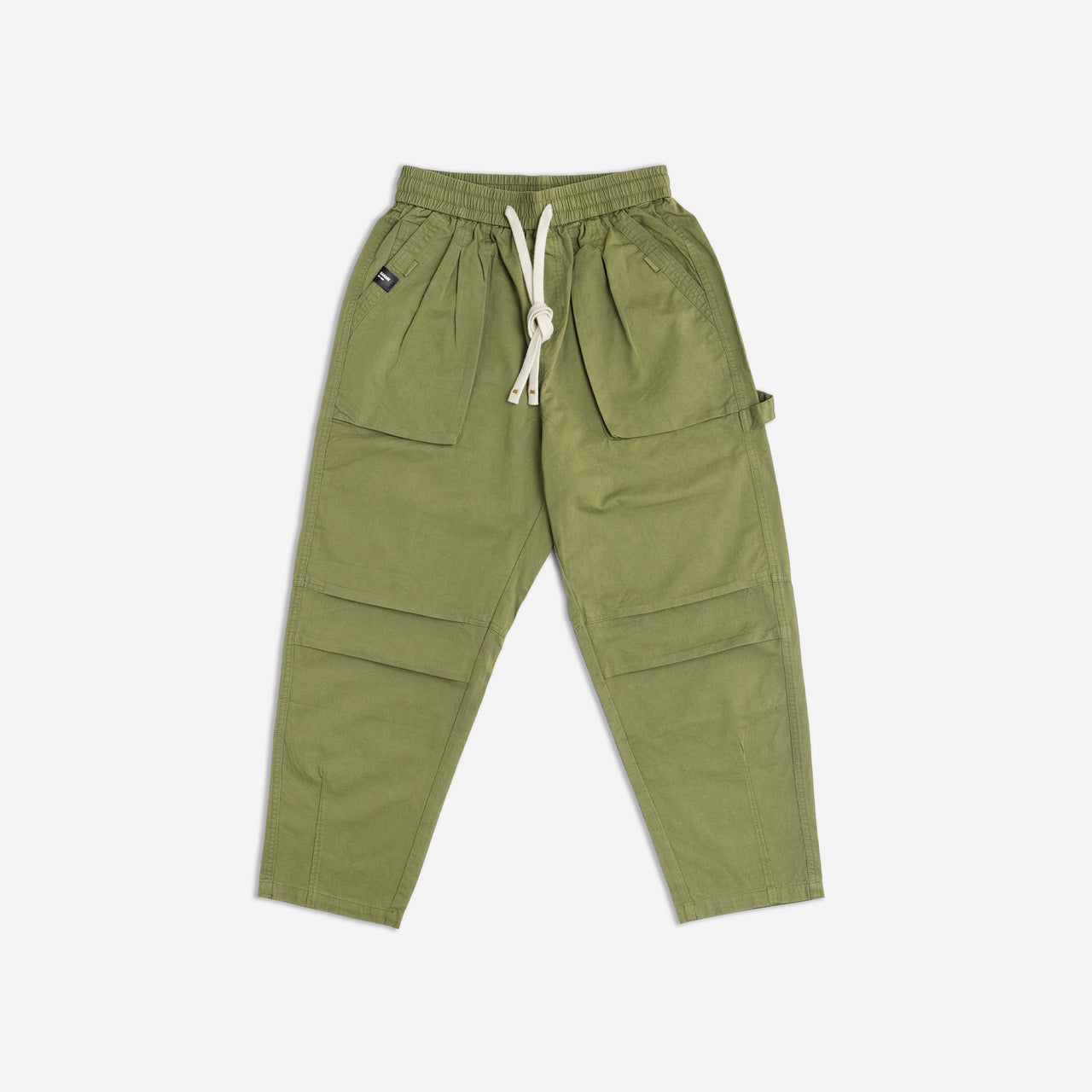WIDE LEG CHINO . KHAKI