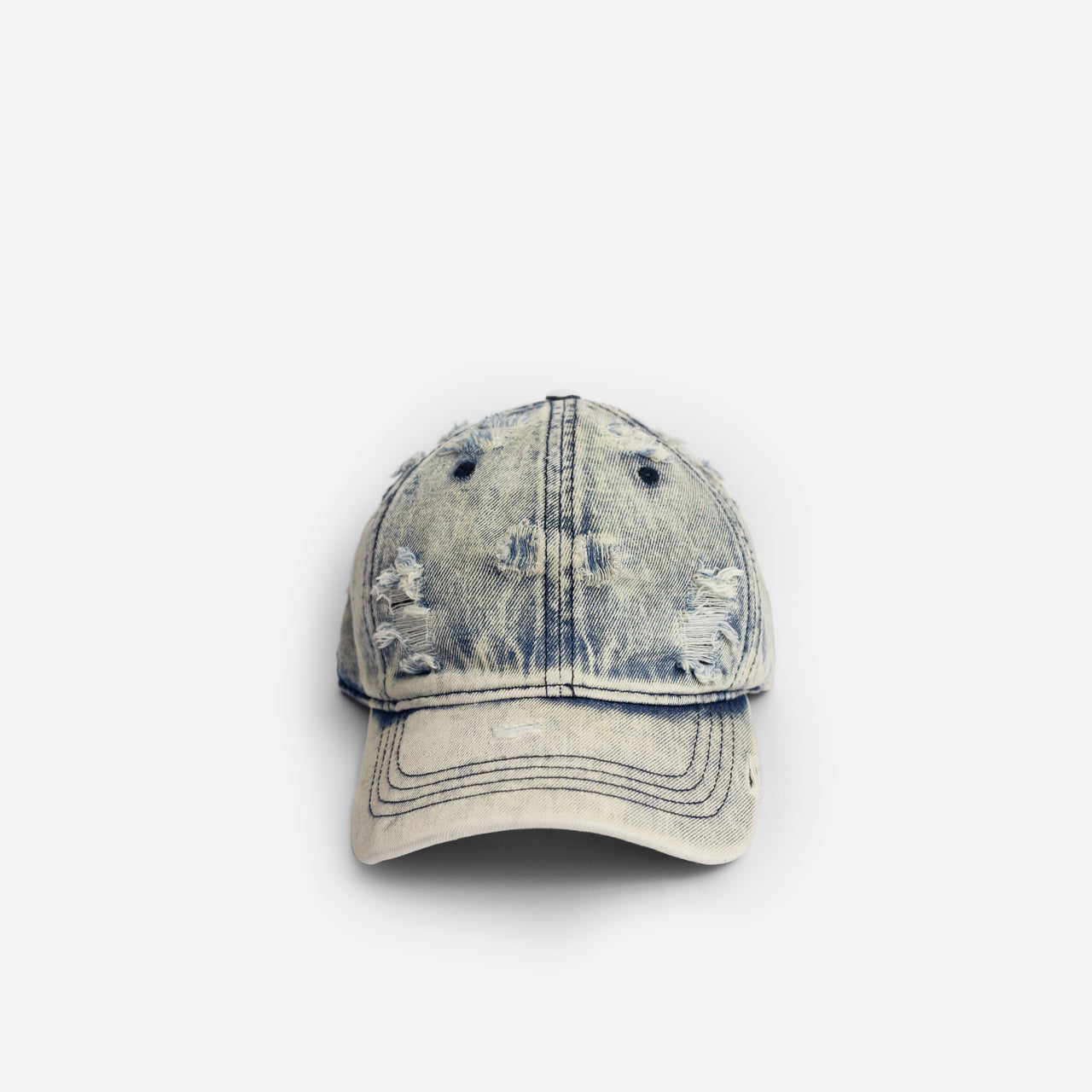 DIRTY DENIM BASEBALL CAP . BLUE