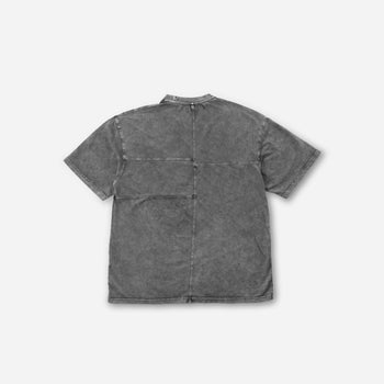 DIRTY LINED T-SHIRT . GRAY