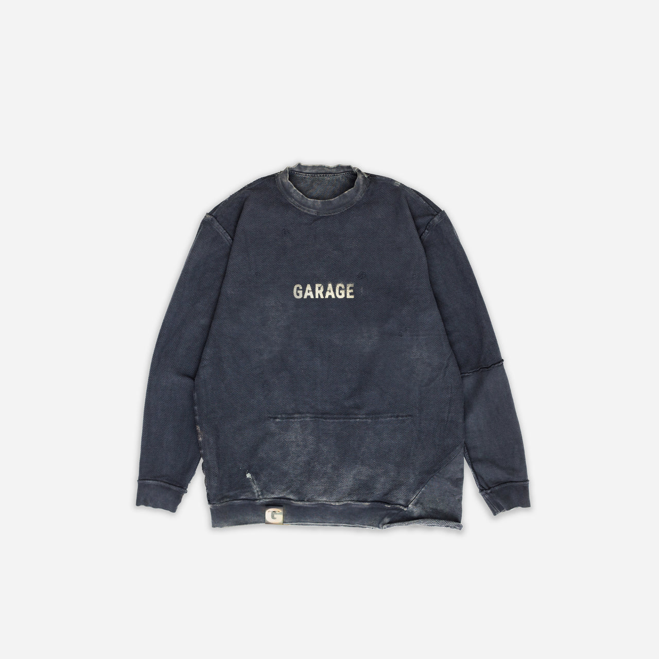 DOUBLE SIDED OVERSIZED SWEATSHIRT . COAL