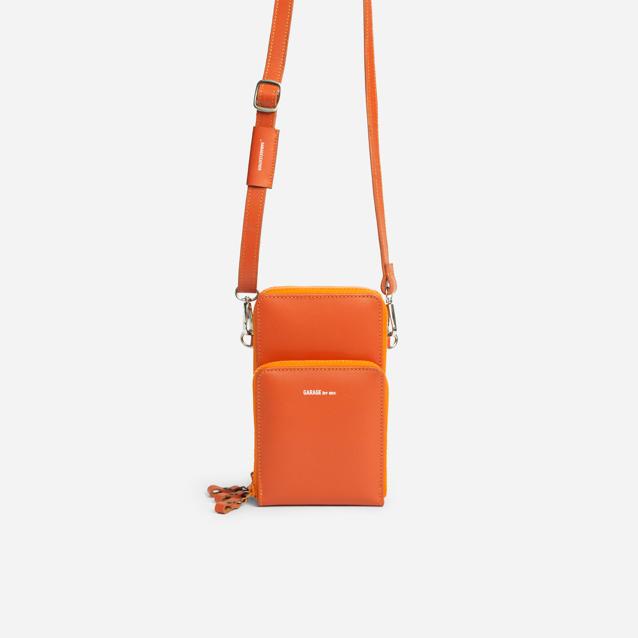 MULTI-POCKET CROSSBODY BAG . ORANGE