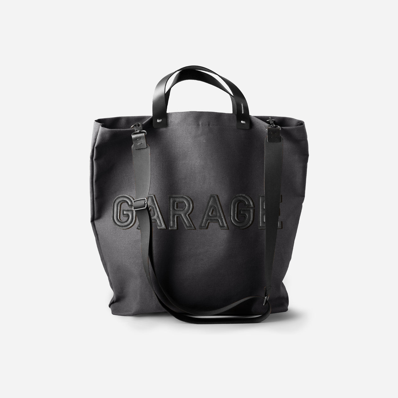 RETRO CANVAS TOTE BAG . GRAY