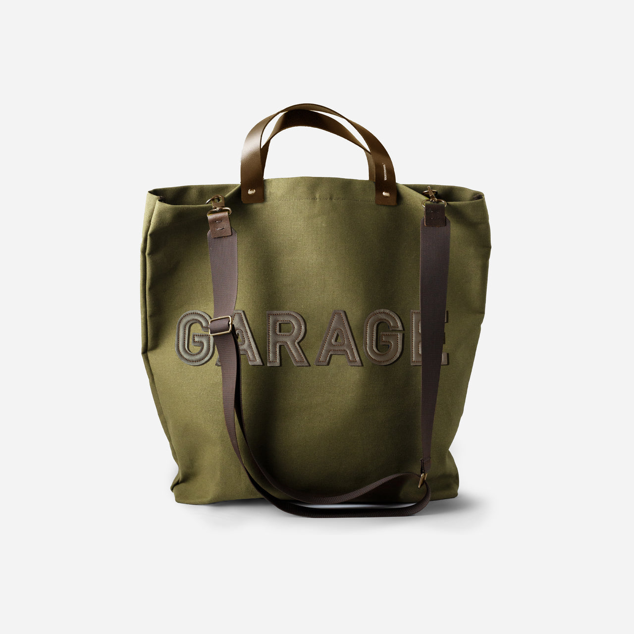 RETRO CANVAS TOTE BAG . KHAKI